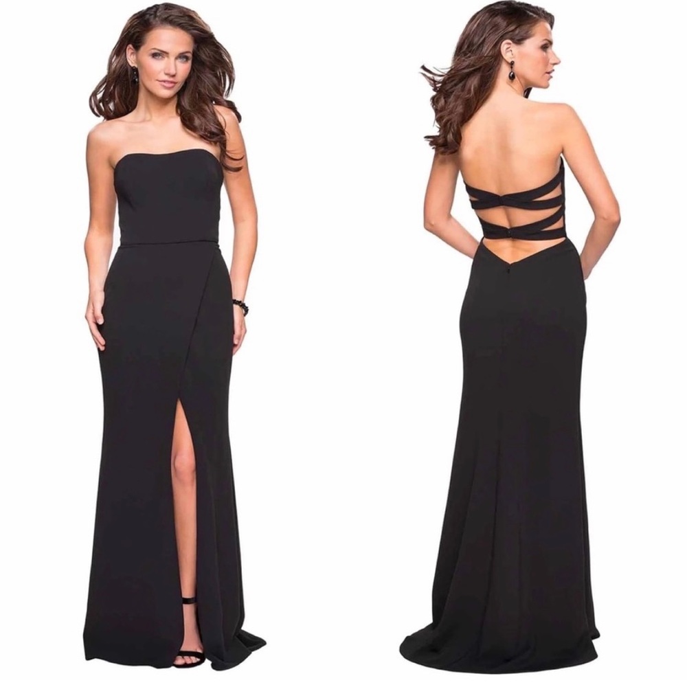 LA FEMME 27035 DRESS Strapless Maxi Gown - Picture 1 of 8